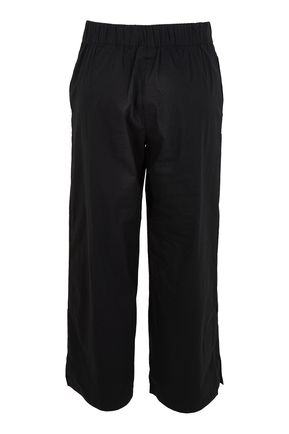 Product shot of the Broad Horizons Cotton Blend Pant in colour Black (Black), from the back