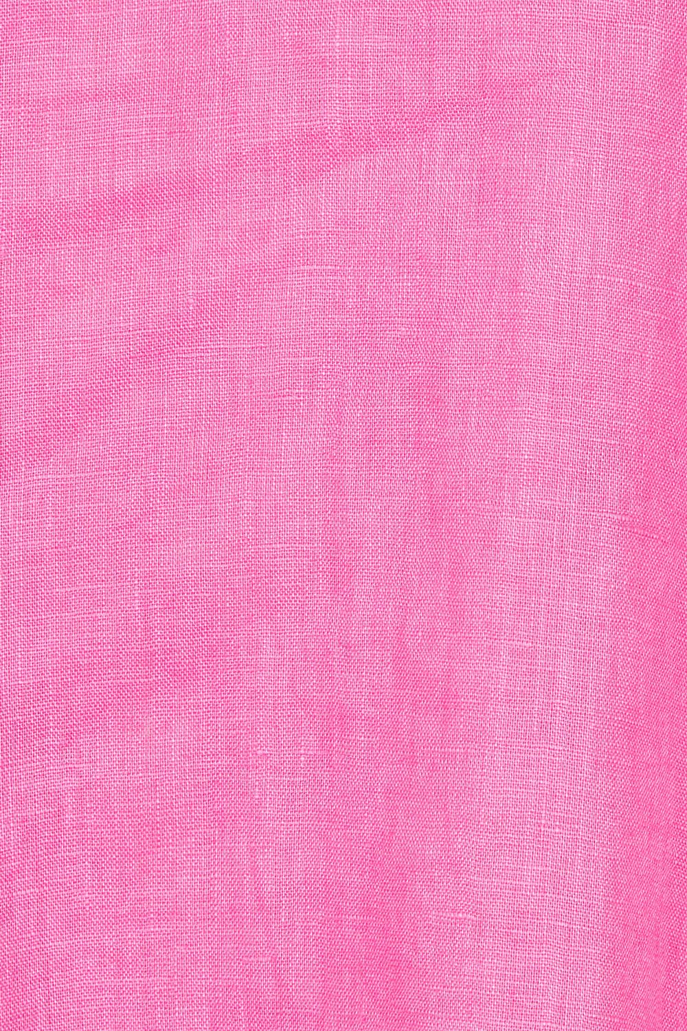 Product shot of the Festival Linen Dress in colour Hotpink (Pink), detail