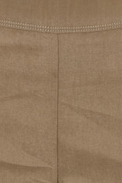 Product shot of the Fuss Free 7/8 Pant in colour Dune (Green), detail