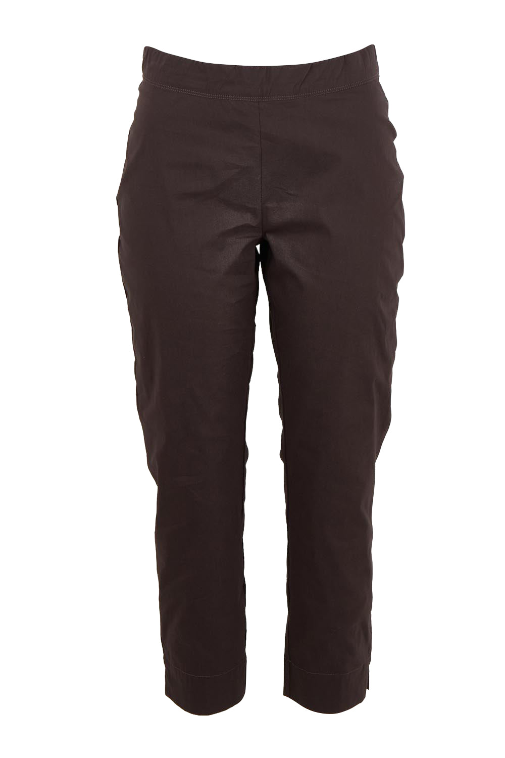 Product shot of the Fuss Free 7/8 Pant – Sable in colour Sable, from the front