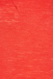 Product shot of the Merino Signature Crew Top in colour Flash (Red), detail