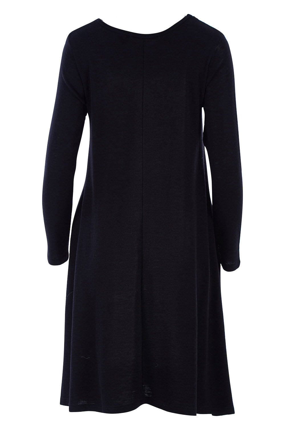 Product shot of the Raise The Bar Rib Swing Shift in colour Black (Black), from the back