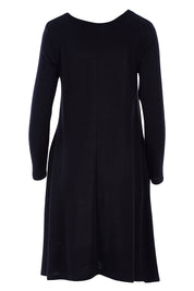 Product shot of the Raise The Bar Rib Swing Shift in colour Black (Black), from the back