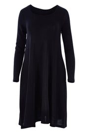 Product shot of the Raise The Bar Rib Swing Shift in colour Black (Black), from the front