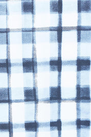 Product shot of the Here Comes Summer Tee – Checkers in colour Checkers, showing detail