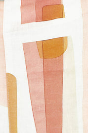Product shot of the Its Only Natural Pant – Blockart in colour Blockart, showing detail
