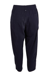 Product shot of the Pump It Up Pant – Navy in colour Navy, from the back