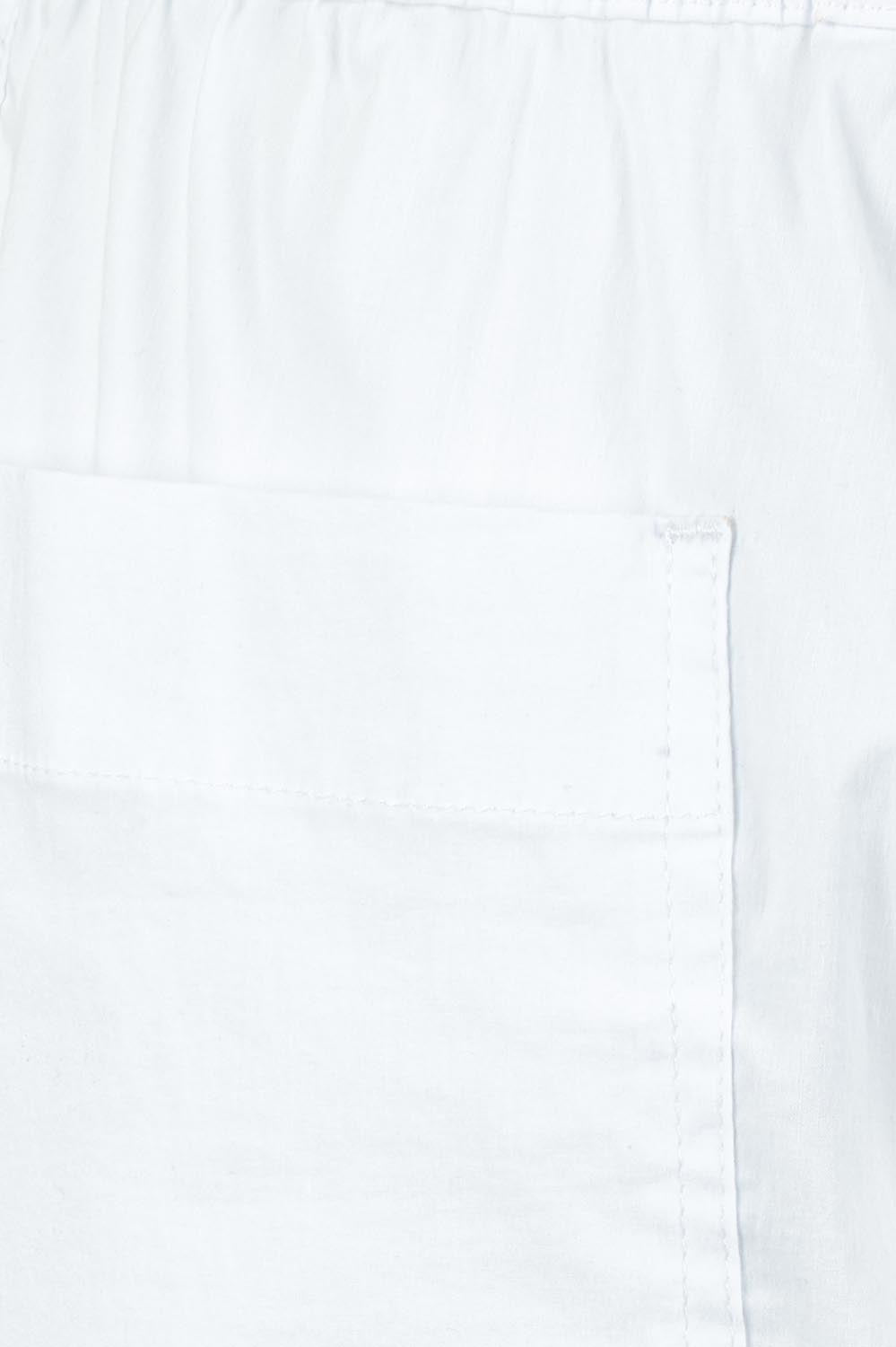 Product shot of the Pump It Up Pant – White in colour White, showing detail