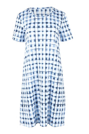 Product shot of the Here Comes Summer Dress – Checkers in colour Checkers, from the front