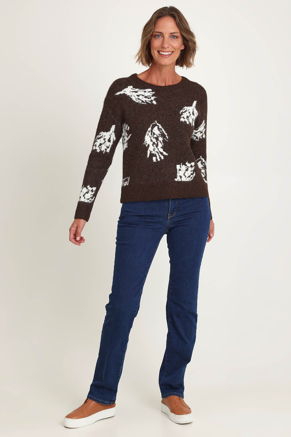 Bloom & Loom Jumper – Coffee