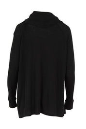 Product shot of the Good Stakes Top in colour Black (Black), from the back