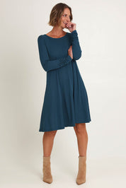 Delightful Merino Wool Dress – Green
