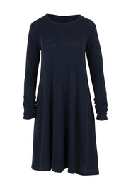 Delightful Merino Wool Dress– Navy