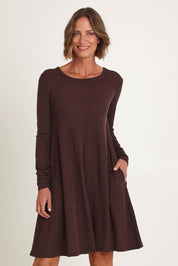 Delightful Merino Wool Dress – Ristretto
