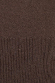 Product shot of the Luxe Line Cardi in colour Cocoa, detail