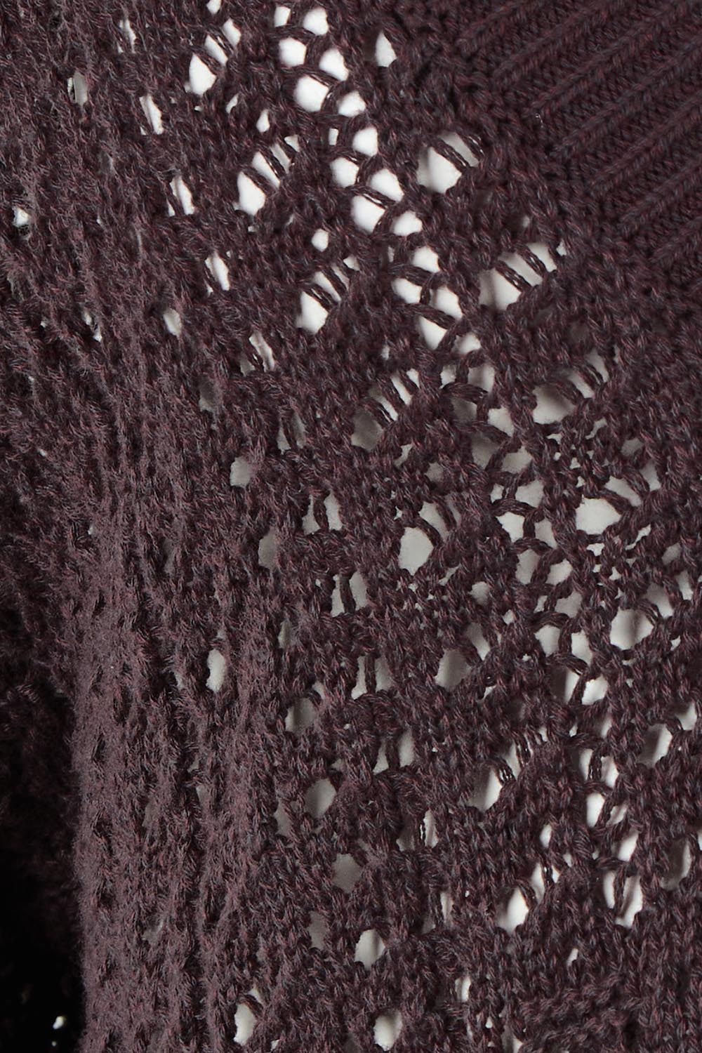 Product shot of the Hooked On You Cardigan – Sable in colour Sable, showing detail