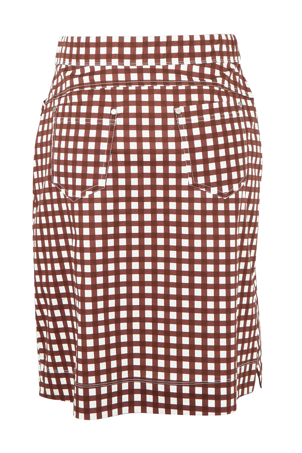 Product shot of the Tee Riffic Skirt – Checkit in colour Checkit, from the back