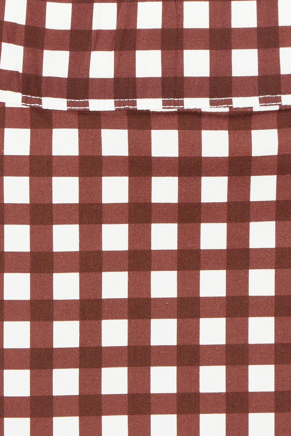 Product shot of the Tee Riffic Skirt – Checkit in colour Checkit, showing detail