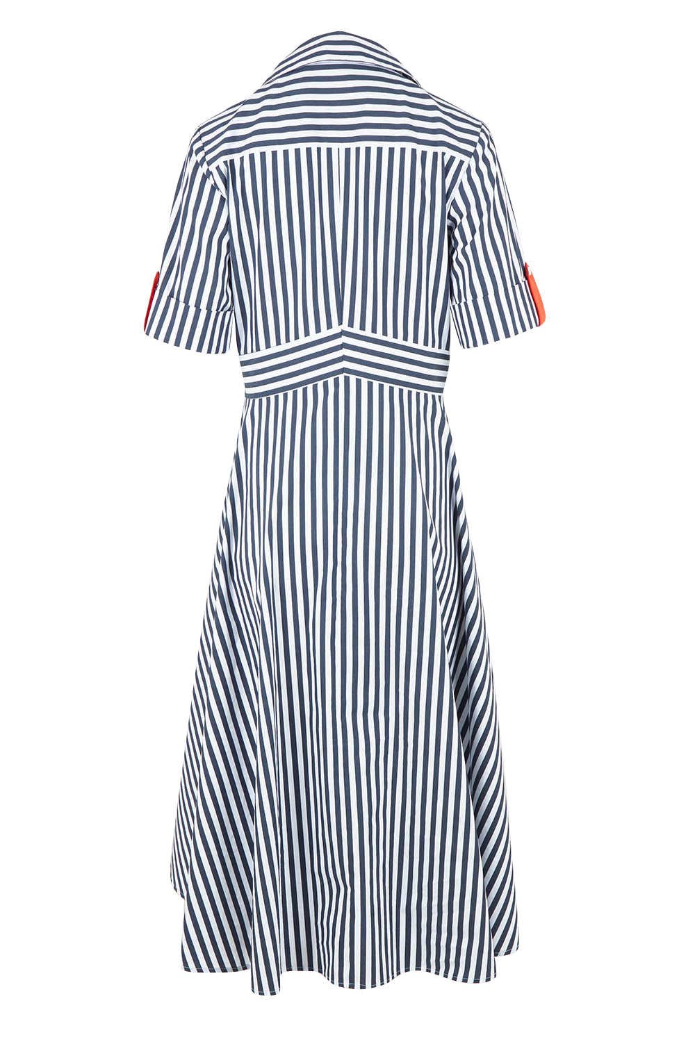Product shot of the On Point Dress – Navytang in colour Navytang, from the back