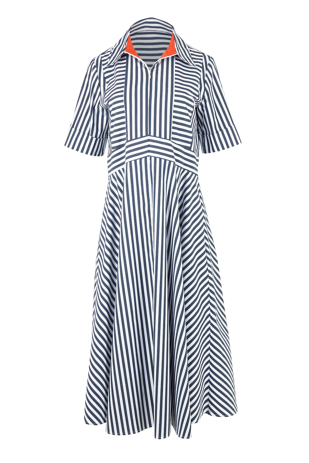 Product shot of the On Point Dress – Navytang in colour Navytang, from the front