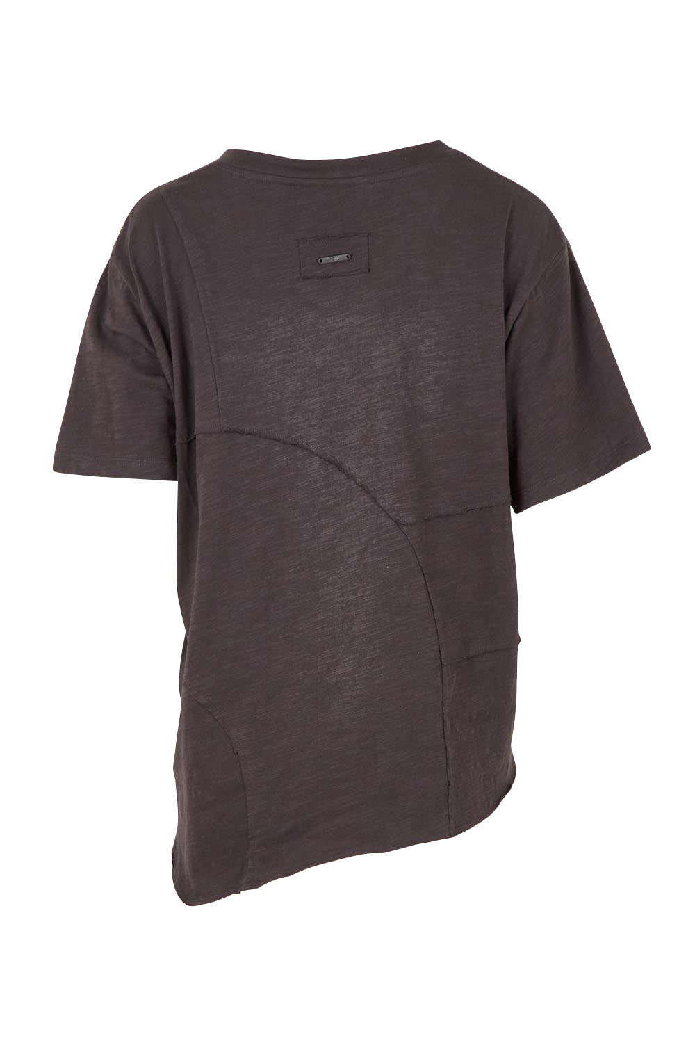 Product shot of the Spliced And Diced Tee – Sable in colour Sable, from the back