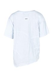 Product shot of the Spliced And Diced Tee – White in colour White, from the back