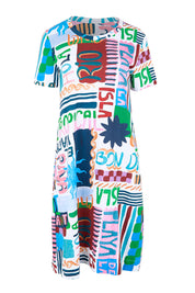 Product shot of the Oh Frock Dress – Chica in colour Chica, from the front