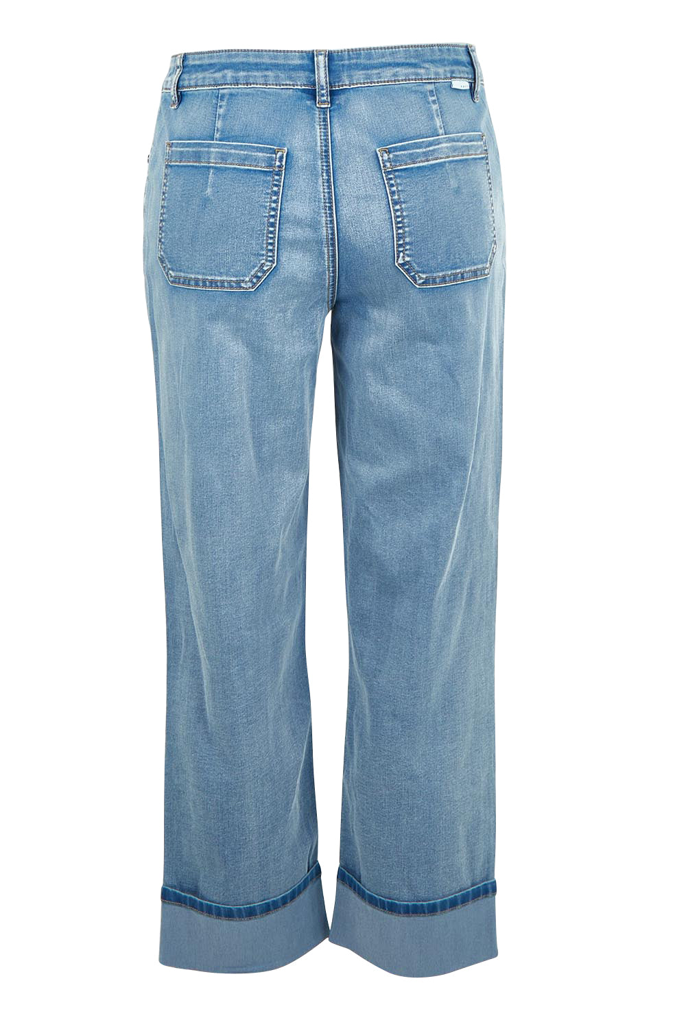 Product shot of the Oh Lala Jean – Stonewash in colour Stonewash, from the back