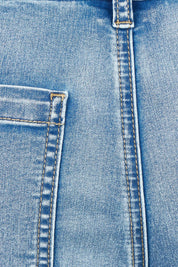Product shot of the Oh Lala Jean – Stonewash in colour Stonewash, showing detail
