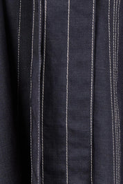Product shot of the Shout Out Dress – Gunsmoke in colour Gunsmoke, showing detail