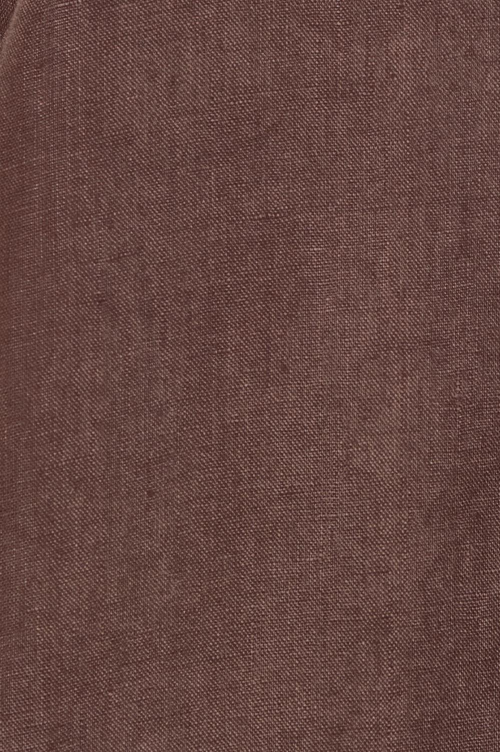 Product shot of the V Festival Dress – Cocoa in colour Cocoa, showing detail