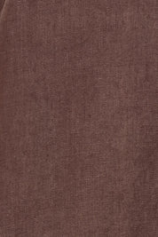 Product shot of the V Festival Dress – Cocoa in colour Cocoa, showing detail