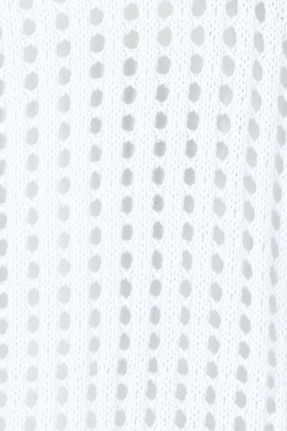 Product shot of the Breeze Easy Sweater – White in colour White, showing detail