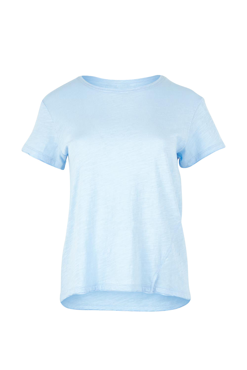 Product shot of the Intersection Tee – Sky in colour Sky, from the front