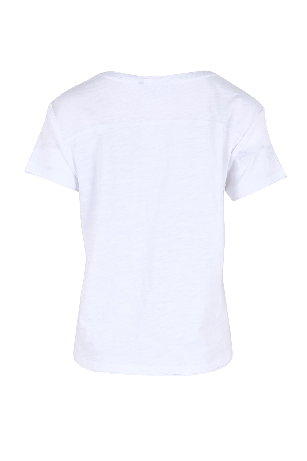 Product shot of the Intersection Cotton Tee – White in colour White, from the back
