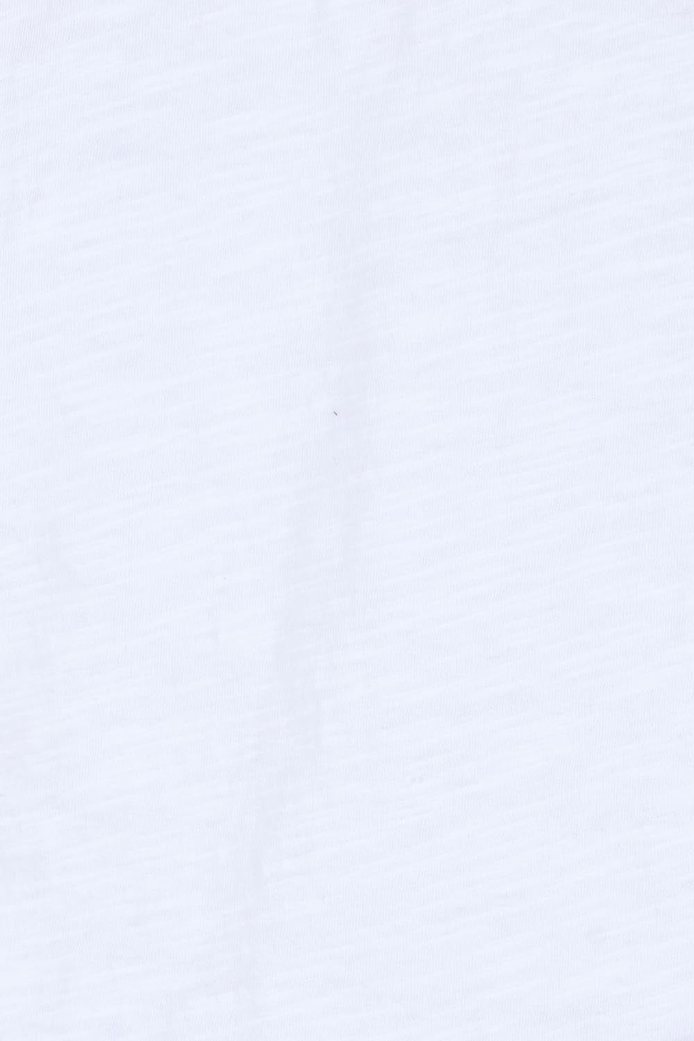 Product shot of the Intersection Cotton Tee – White in colour White, showing detail