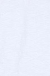 Product shot of the Intersection Cotton Tee – White in colour White, showing detail