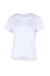 Product shot of the Intersection Cotton Tee – White in colour White, from the front