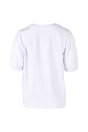 Product shot of the Ingrid Tee in colour White (White), from the back