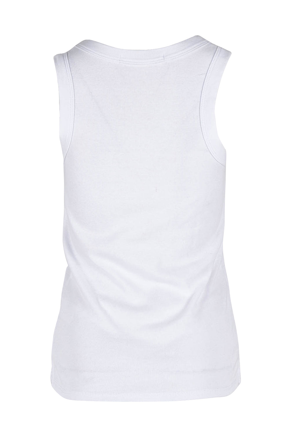 Product shot of the Esme Cotton Tank in colour White (White), from the back