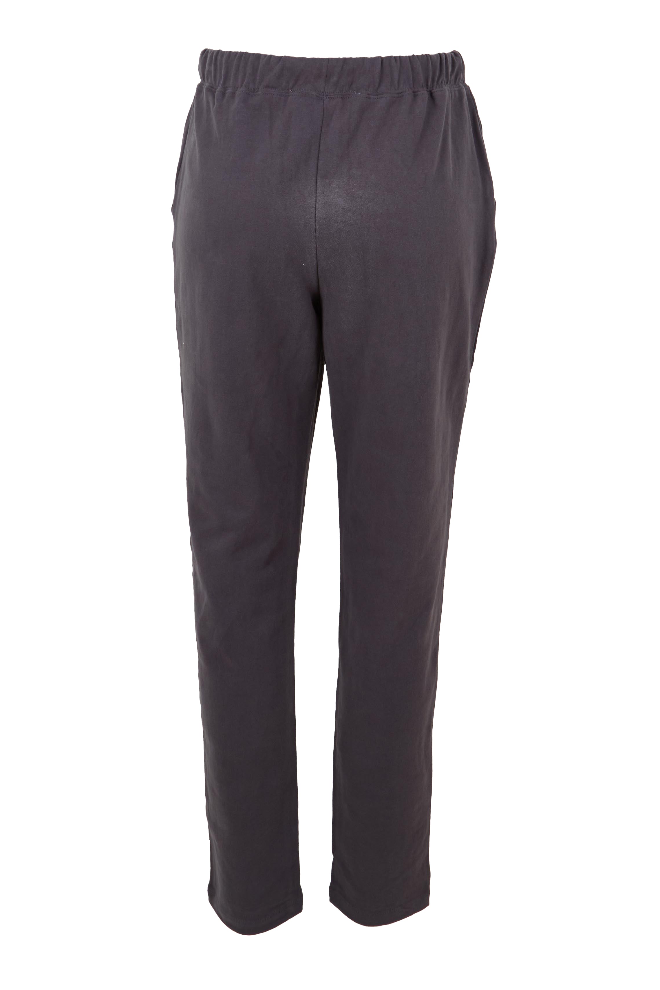 Product shot of the Elements Monday Cotton Pant in colour Coal (Grey), from the back