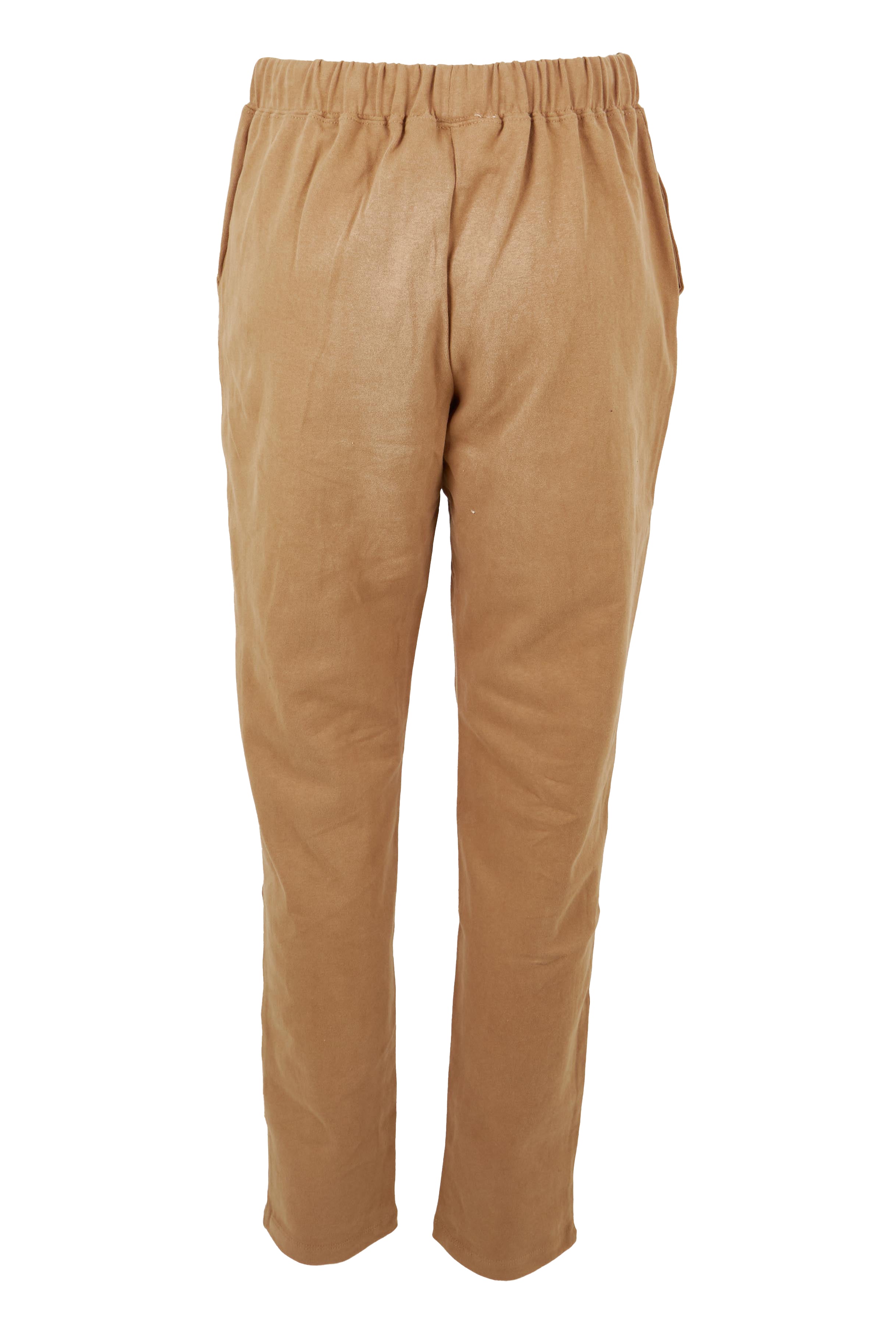 Product shot of the Elements Monday Cotton Pant in colour Coconut, from the back
