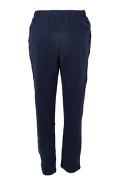 Product shot of the Elements Monday Cotton Pant in colour Navy (Blue), from the back