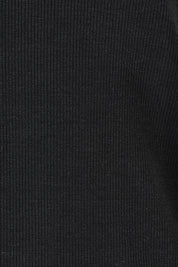 Product shot of the Elements Scoop Rib Cotton Blend  Long Sleeve in colour Black (Black), detail