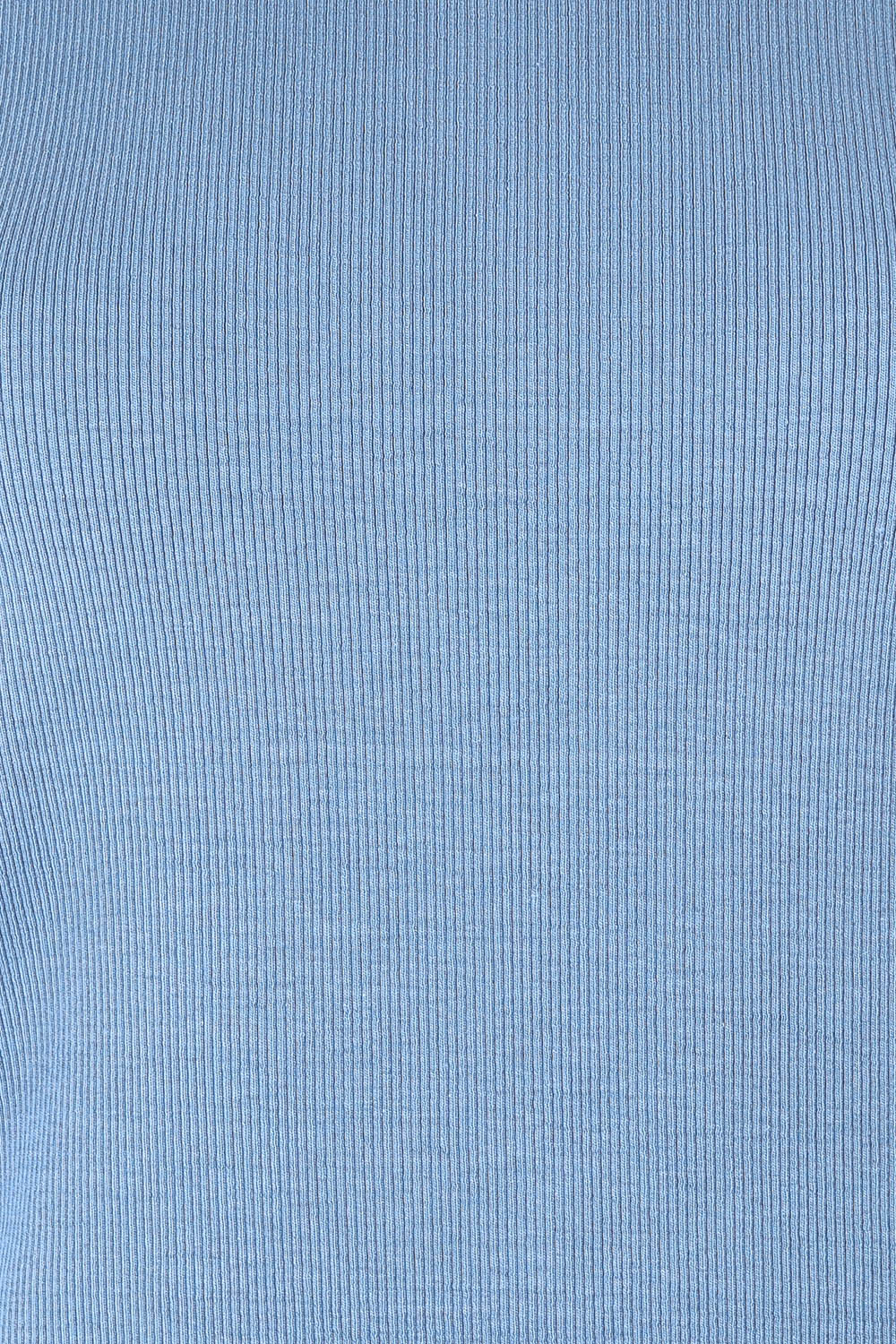 Product shot of the Elements Scoop Rib Cotton Blend  Long Sleeve in colour Coronetblu (Red), detail
