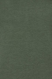Product shot of the Elements Scoop Rib Cotton Blend  Long Sleeve in colour Khaki (Green), detail
