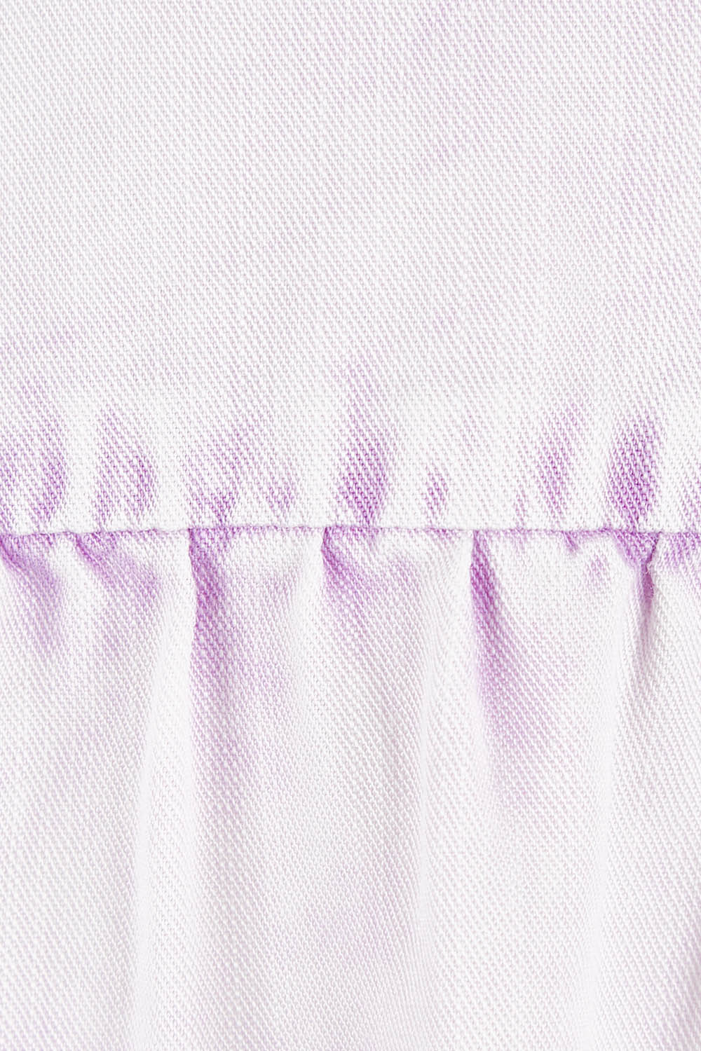 Product shot of the Reese Top in colour Lilac (Purple), detail