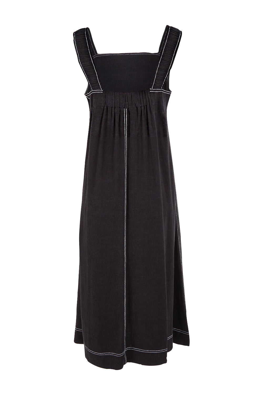 Product shot of the Sage Dress in colour Black (Black), from the back