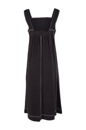 Product shot of the Sage Dress in colour Black (Black), from the back