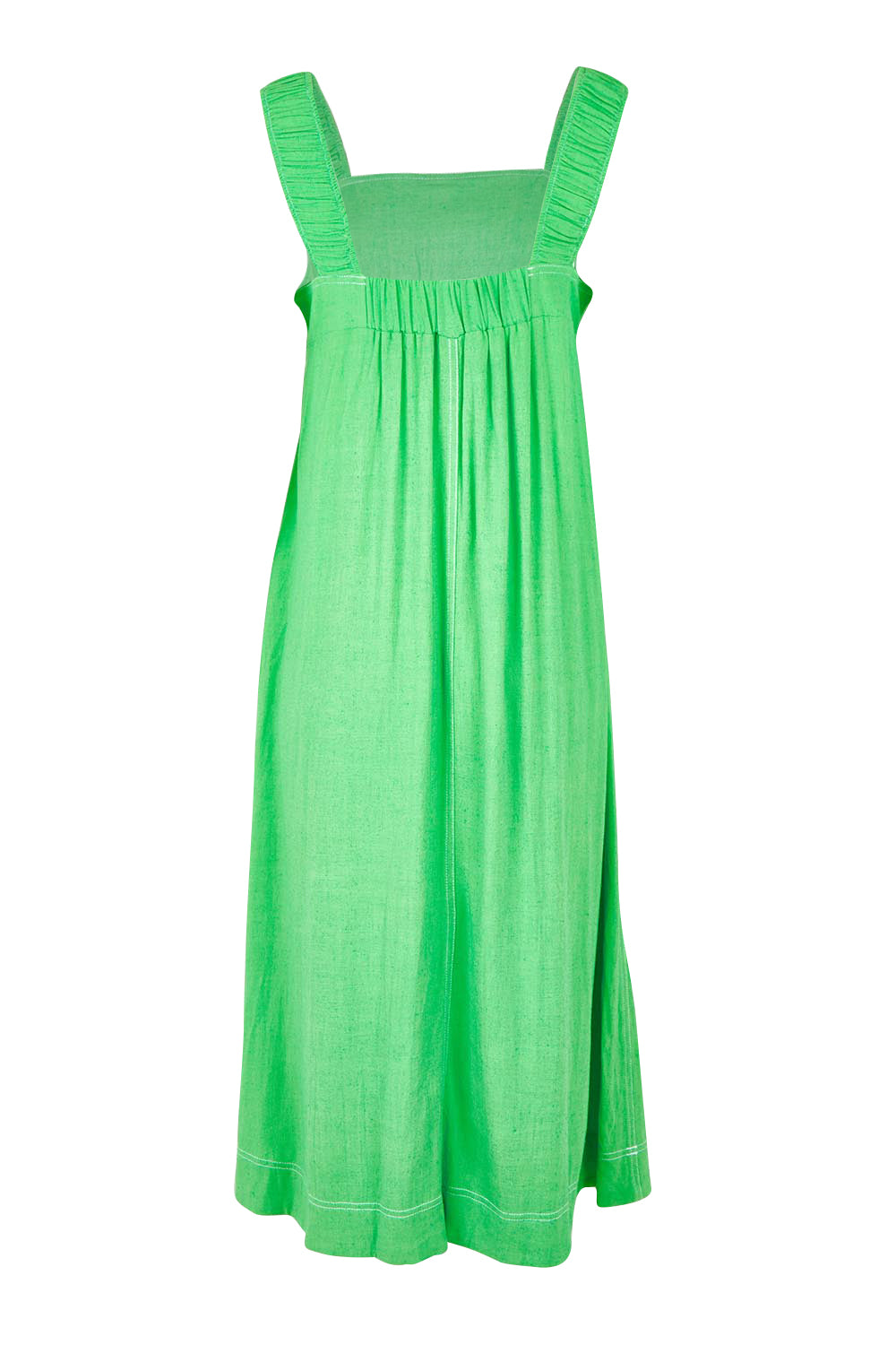 Product shot of the Sage Dress in colour Irishgreen (Green), from the back